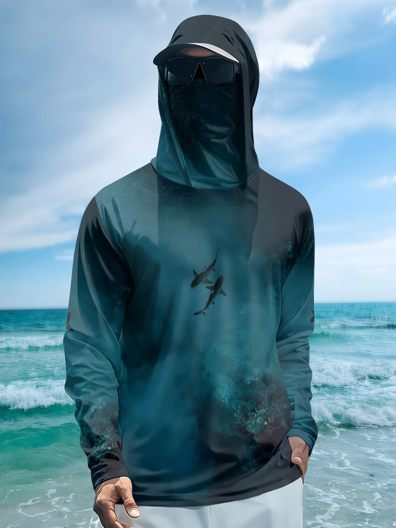 Sweat à capuche de pêche pour  - Fishing Mask Sun Protection avis et prix